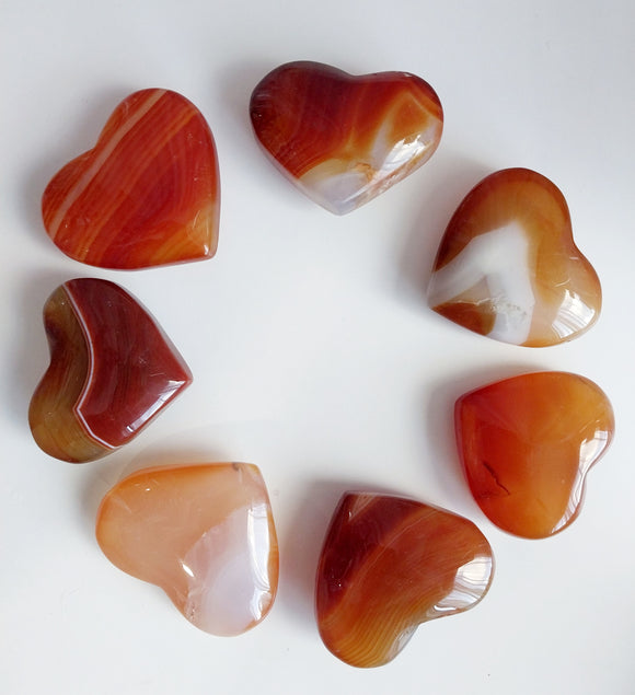 Crystal Hearts Carnelian