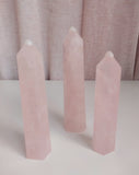 Crystal Rose Quartz Towers