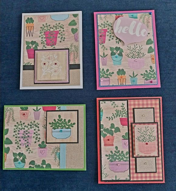 Greeting Cards Handmade Houseplants 1