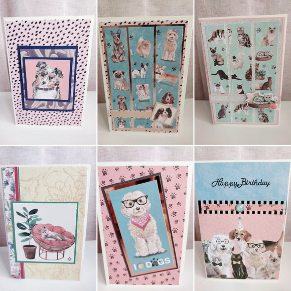 Greeting Cards Handmade Pets Collection