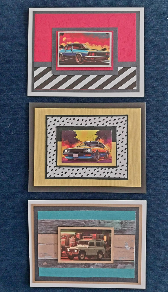 Greeting Cards Handmade Cars
