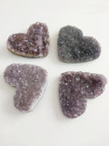 Crystal Druzy Hearts Large