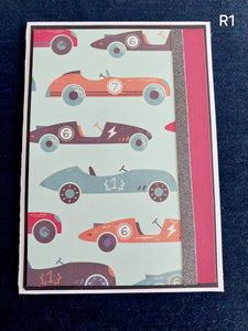 Greeting Cards Handmade Racing Cars