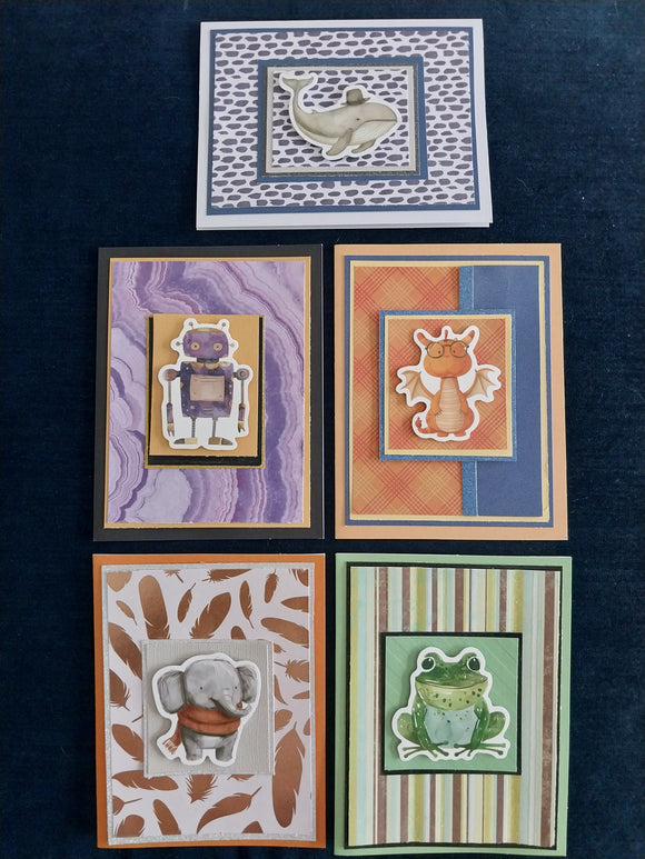 Greeting Cards Handmade Little Creatures one