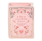 Vase Pink Book - Buy yourself the flowers