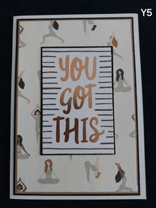Greeting Cards Handmade Yoga Two