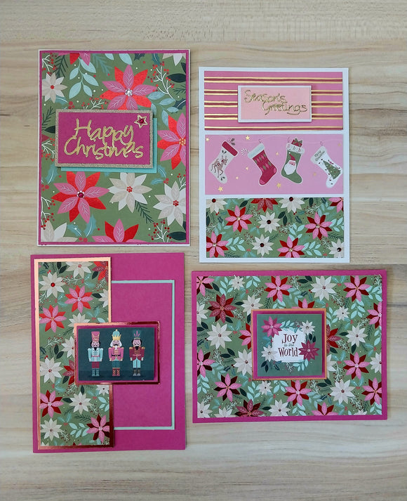 Handmade Greeting Cards Christmas Floral