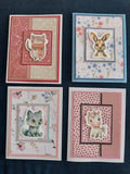 Handmade Greeting Cards Little Creatures Three
