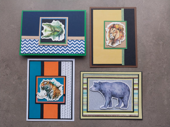Handmade Greeting Cards Wildlife Two