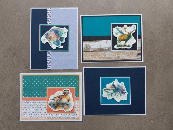 Handmade Greeting Cards Wildlife One