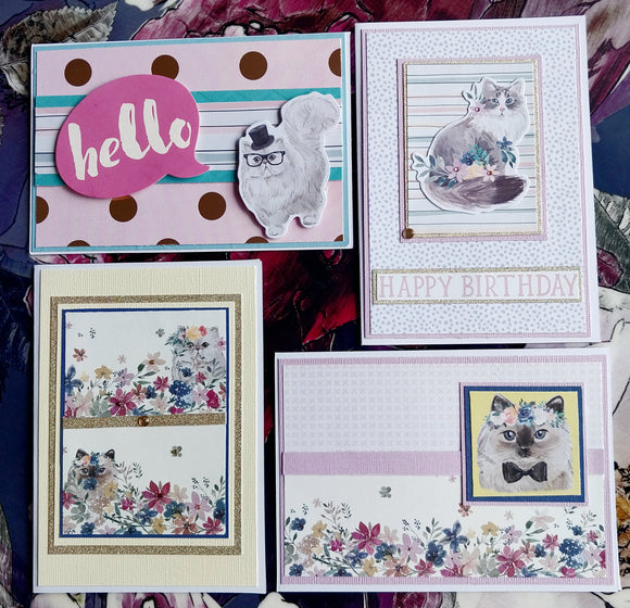 Handmade Greeting Cards Cats