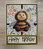 Handmade Greeting Cards Bees