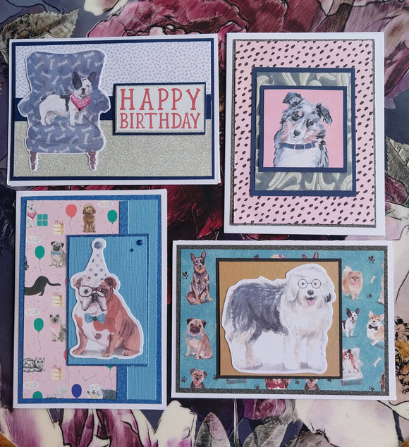 Handmade Greeting Cards Dogs