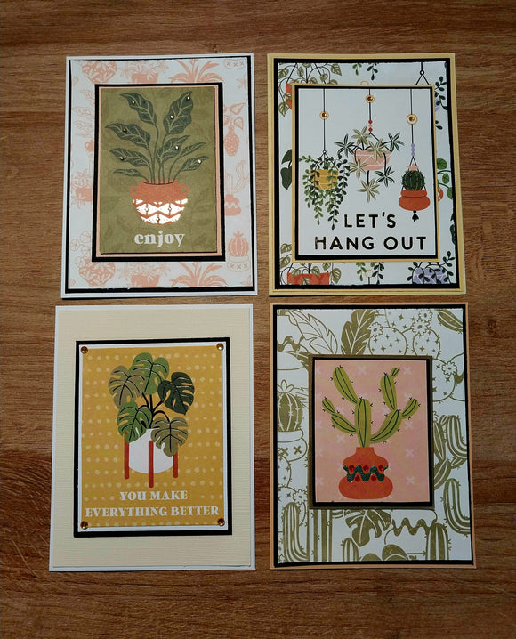Handmade Greeting Cards Houseplant