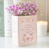 Vase Pink Book - Buy yourself the flowers