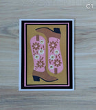Handmade Greeting Cards Cow Girl