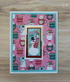 Handmade Greeting Cards Pink Christmas