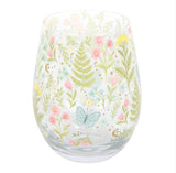 Glass Stemless Luna Bloom