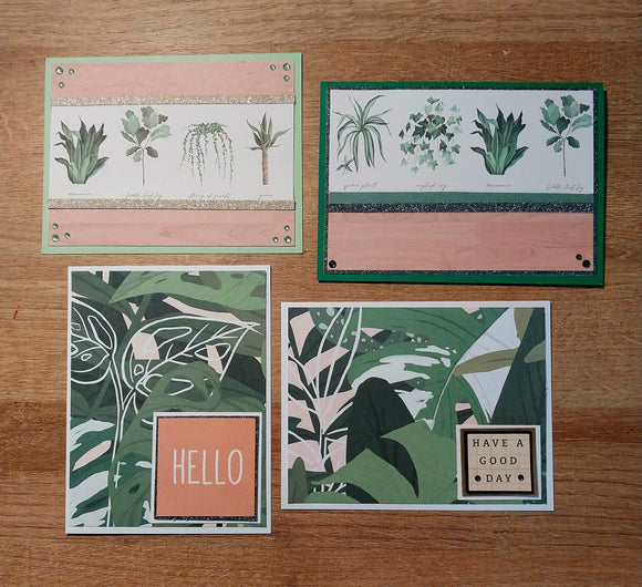 Handmade Greeting Cards Houseplant