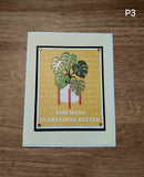 Handmade Greeting Cards Houseplant