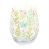 Glass Stemless Luna Bloom