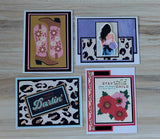 Handmade Greeting Cards Cow Girl