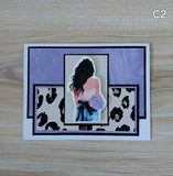 Handmade Greeting Cards Cow Girl