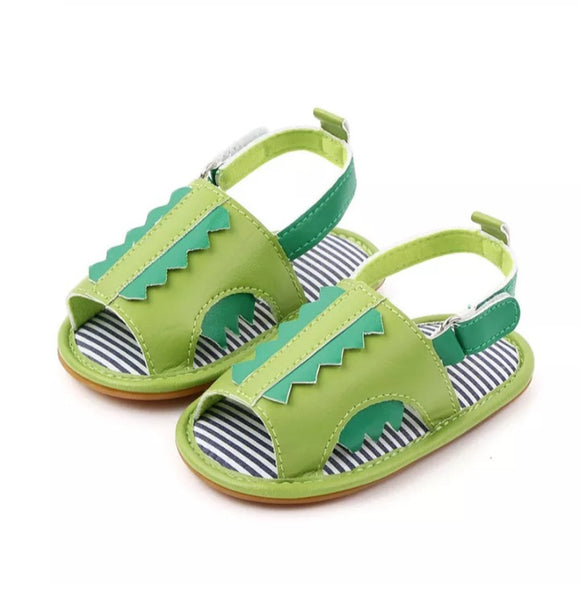 Baby Sandals Green Spike