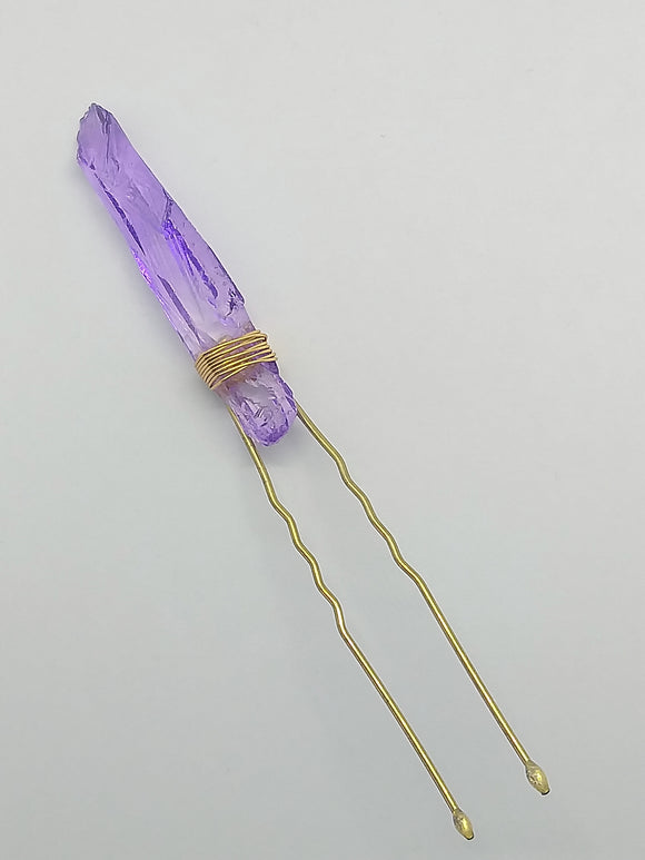 Hair Pin Purple 2 Quartz