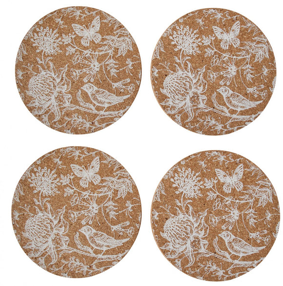 Coasters Cork Hamptons set 4