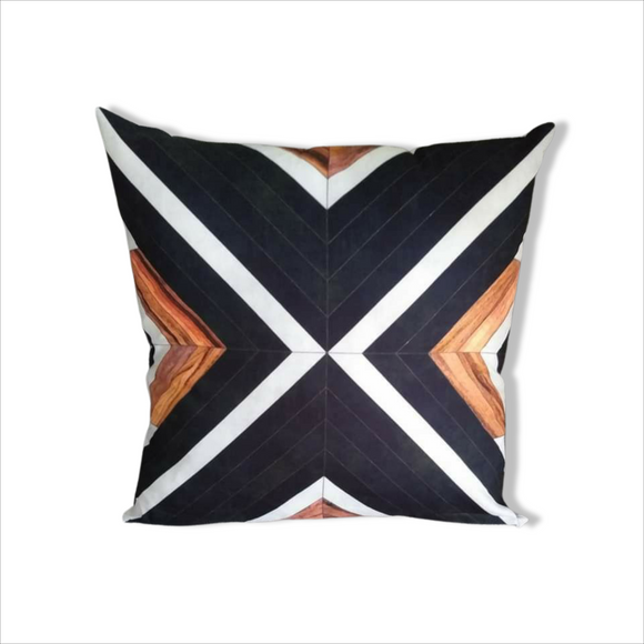 Cushion Cover Black Woodlook 3