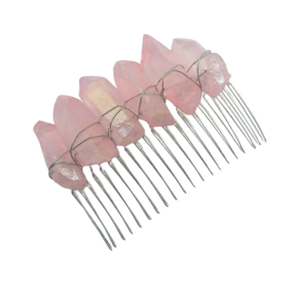 Hair Pin Coloured Quatz Crystal